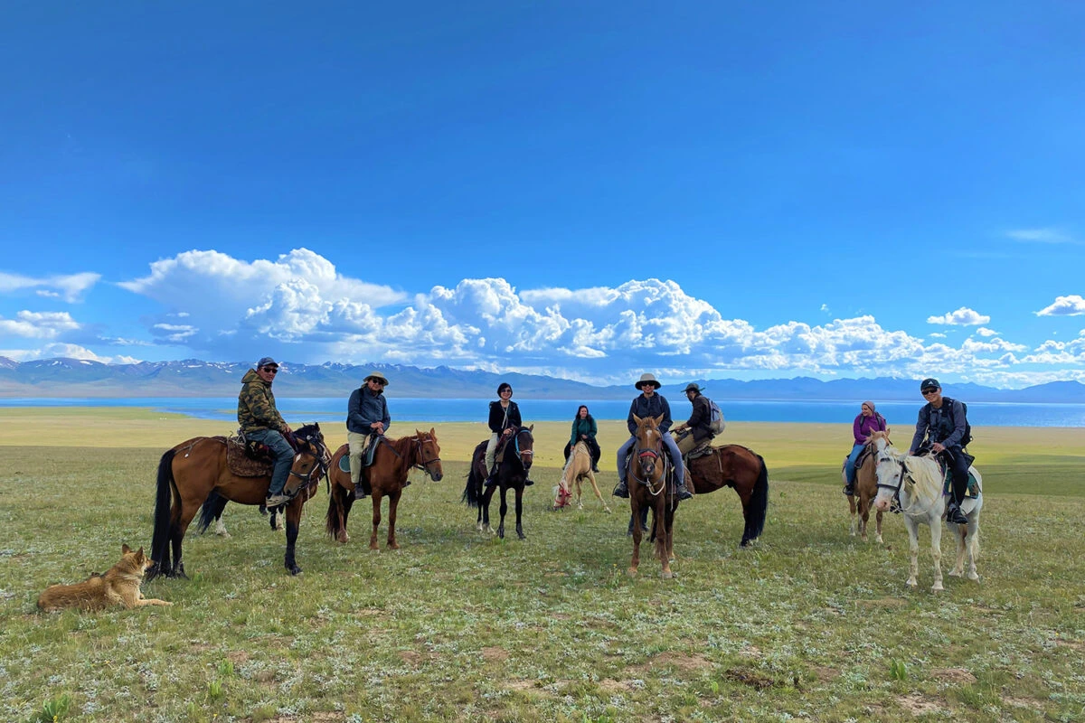 Horseback riding in Kyrgyzstan mountains with KAGAN tours