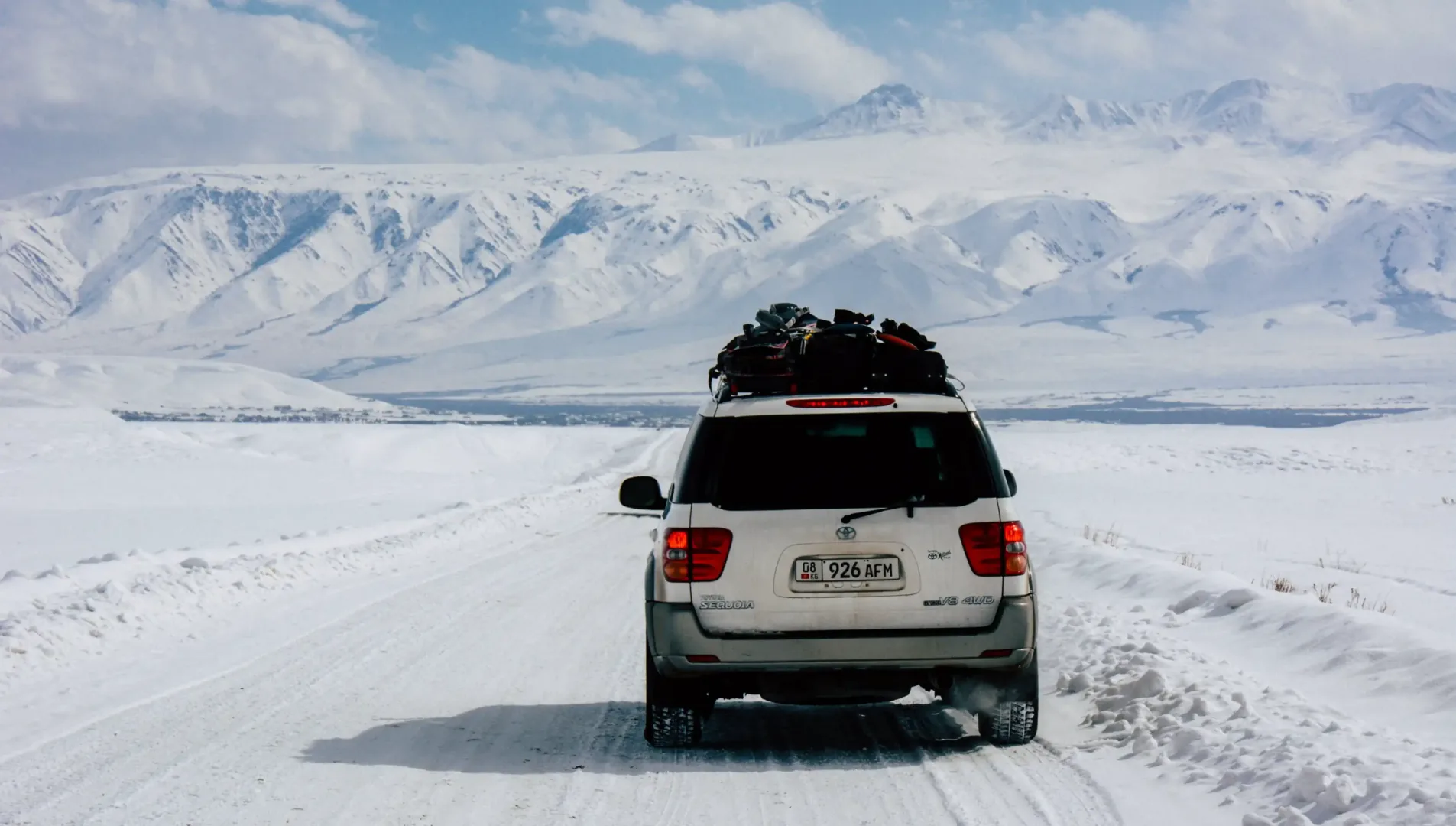 Mountain road transfer back to Bishkek, Kyrgyzstan